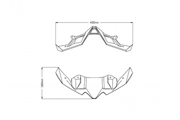 Spoiler frontal Naked Kawasaki Z900 20-21 C/Matte