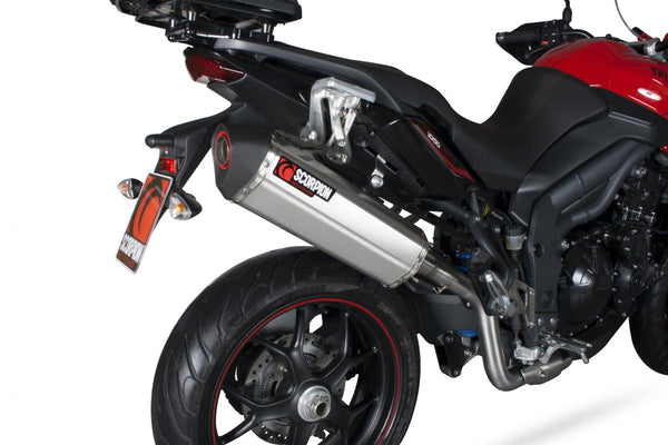 Triumph Tiger 1050 Sport 2013-2021 SERKE Paralel Slip-On Oțel inoxidabil periat