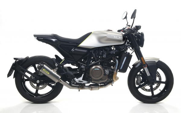 Husqvarna White Arrow 70118/19 Titan omologat funcționează amortizor cu capac de capăt de carbon și conductă de legătură sudată