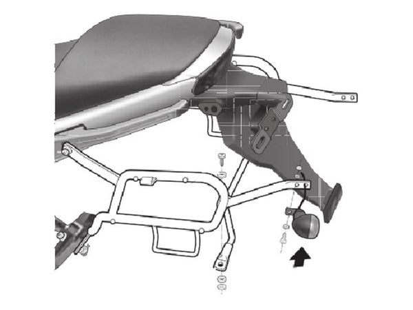 Shad 3p System System (Side) -Kawasaki ER-6N / ER-6F (K0ER69SF)