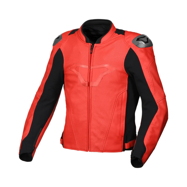 Macna leather mc-jacket aviant air red