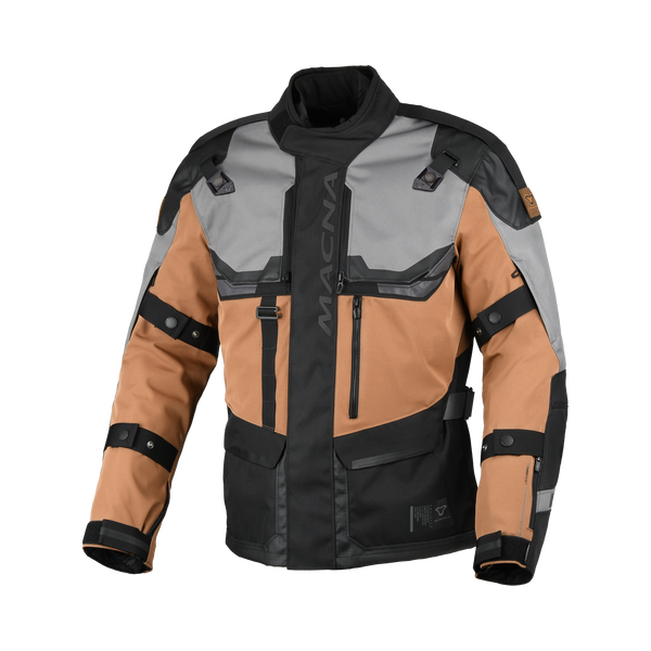 Macna Textile MC-Jacket Touros Gray /Brown /Black