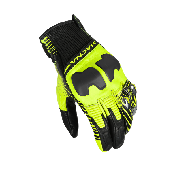 Mănuși de motociclete Macna, Ultraxx Black/Fluo Ylow