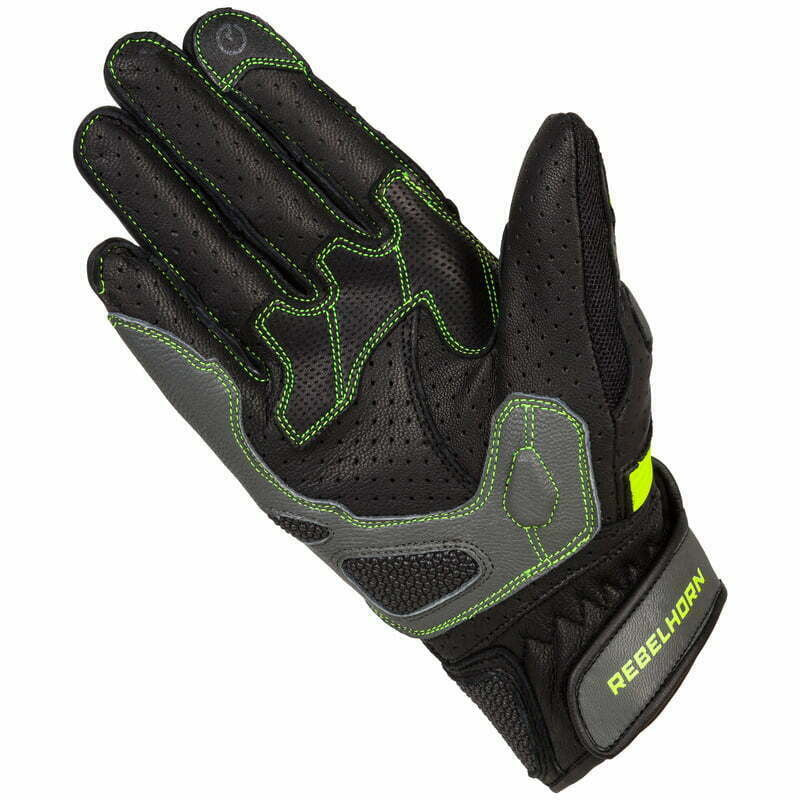 Rebelhorn MC Gloves Flux II negru /gripă