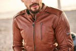 Shima Mc-Leather Jacket Hunter+ 2.0 maro deschis