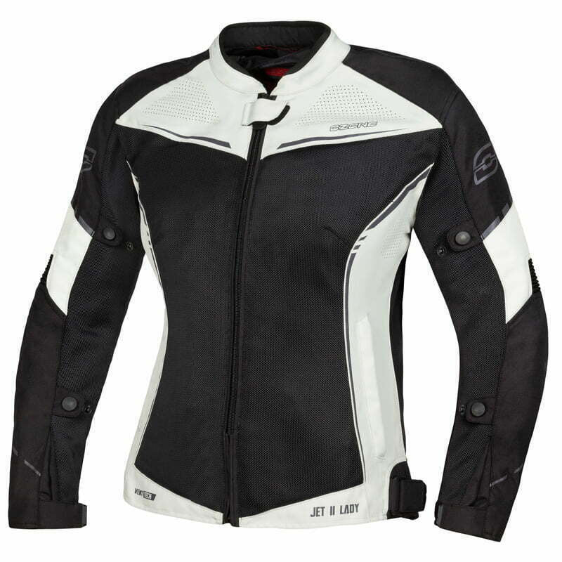 Ozone lady textile mc jacket jet II gray