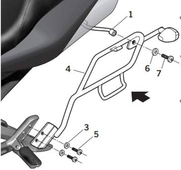 Shad 3P System System (Side) - Suzuki GSR 600 (S0GS66SF)