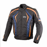 GMS Textile MC Jacket Blouson Pace Black /Orange /Blue