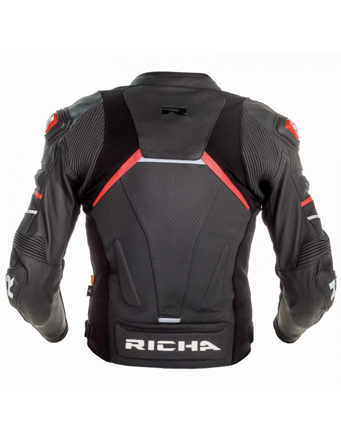 Jacheta de piele RICHA MUGELLO II BLACK /RED