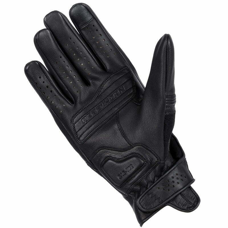 Rebelhorn Mc-Gloves Thug II Black Perforated Black