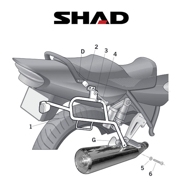Shad 3P System System (Side) - Yamaha XJR 1300 (Y0XJ17SF)
