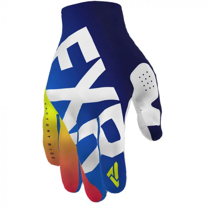 FXR Cross MC Gloves Slip-On Lite Blue/Navy Fade