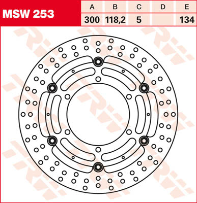 TRW BRAKE DISC FL MSW253 MSW253