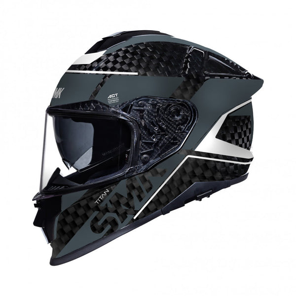 SMK Integral MC Casca Carbon Nero White