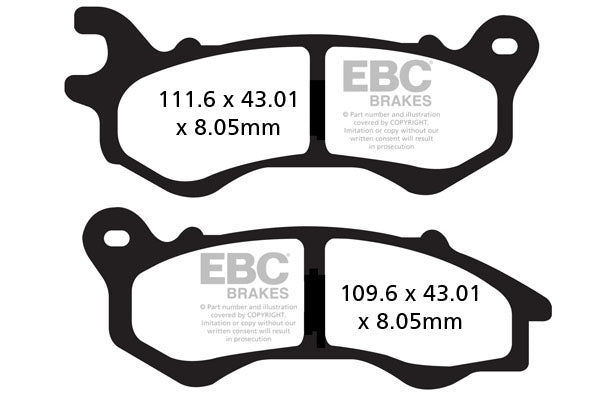 EBC Brake Pad Scooter Carbon SFAC603