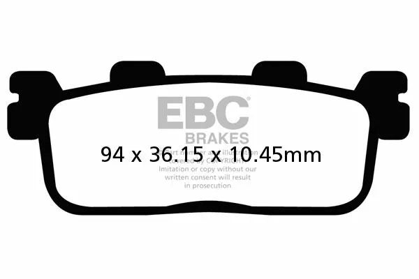 EBC Brake Pad Scooter Carbon SFAC607