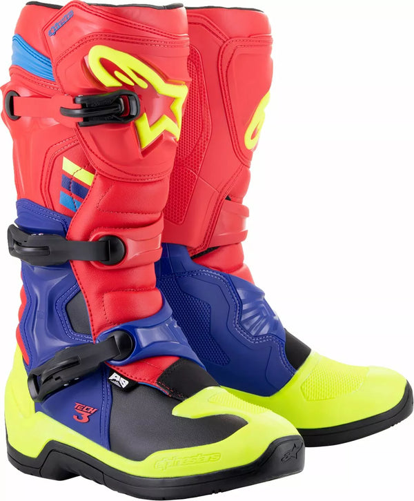 Alpinestars (MX) Boot Tech3 Rd/ BL/ YL FL 13 2013018-3375-13