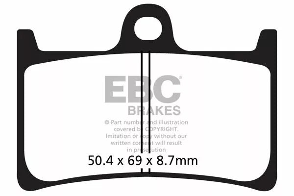 EBC Brake Pad Scooter Carbon SFAC252