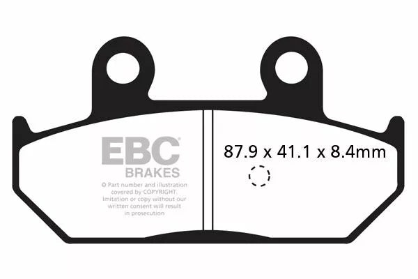 EBC Brake Pad Scooter Carbon SFAC412