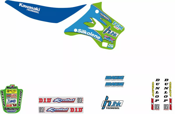 TECNOSEL GRAFIC KIT TEAM KAWA 97 24V01