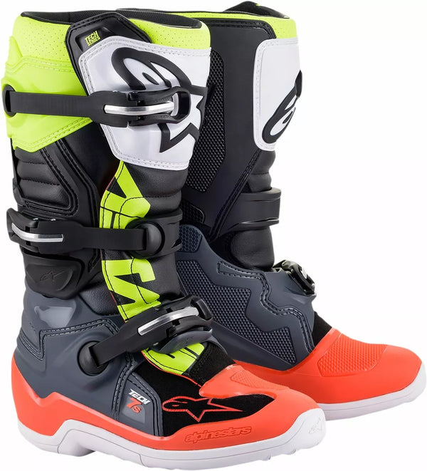 Alpinestars (MX) Boot Tech7s GY/RD/YL 6 2015017-9058-6