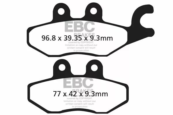 EBC Brake Pad Scooter Carbon SFAC418