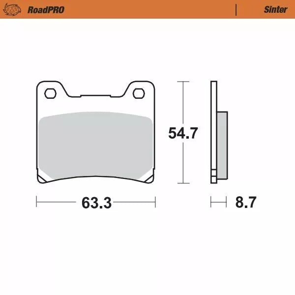 Moto-Master Brake Pad Sinter Sinter 401802