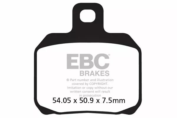 EBC Brake Pad Scooter Carbon SFAC266