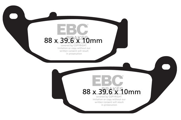 EBC Brake Pad FA arată organic FA629