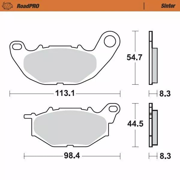 Moto-Master Brake Pad Sinter Front 412501
