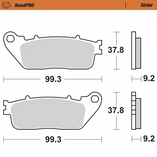 Moto-Master Brake Pad Sinter Sinter 407202