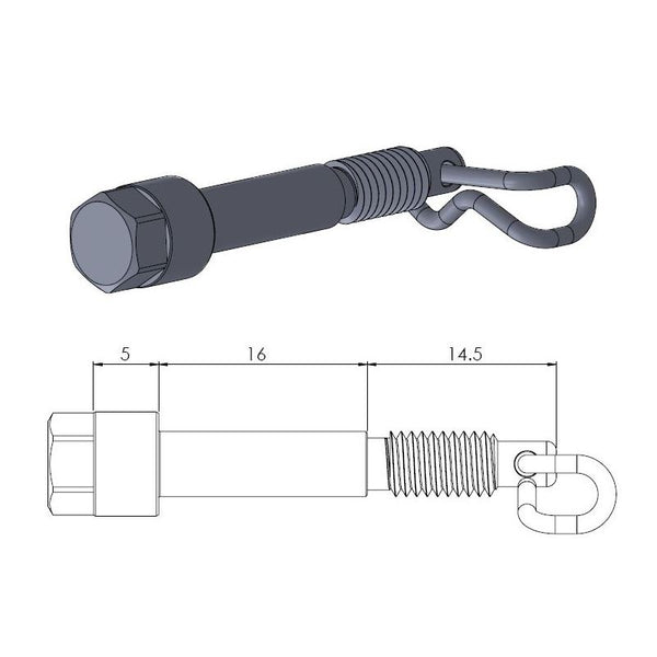 Pinul de frână Moto-Master 213041