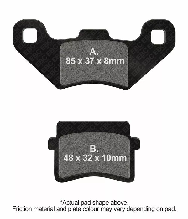 EBC Brake Pad Scooter Carbon SFAC416