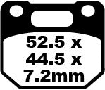 EBC Brake Pad FA arată organic FA110