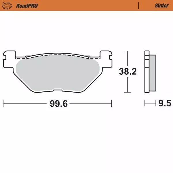 Moto-Master Brake Pad Sinter Sinter 405802