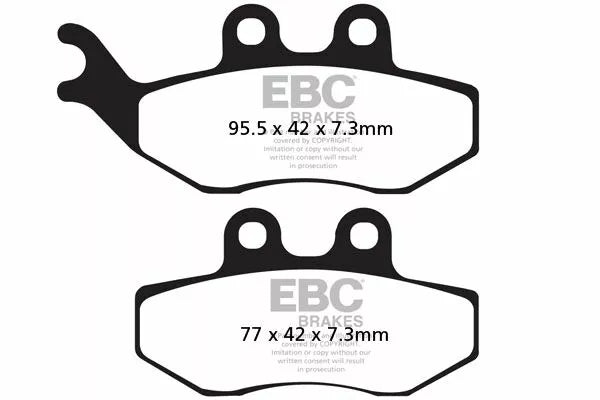 EBC Brake Pad Scooter Carbon SFAC194