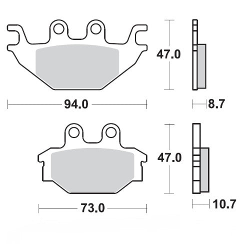 Moto-Master Brake Pad 409004