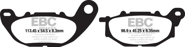 EBC Brake Pad FA arată organic FA663