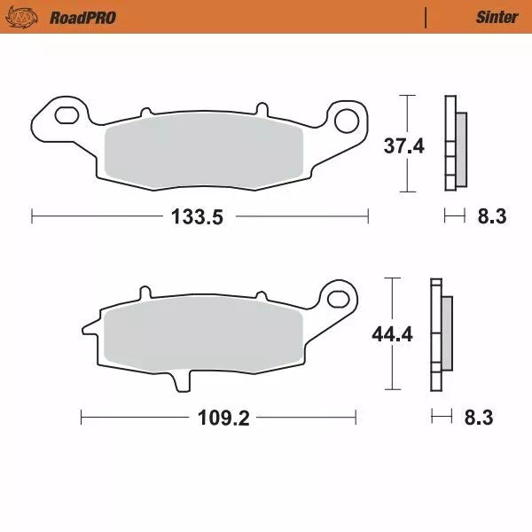 Moto-Master Brake Pad Sinter Sinter 404102