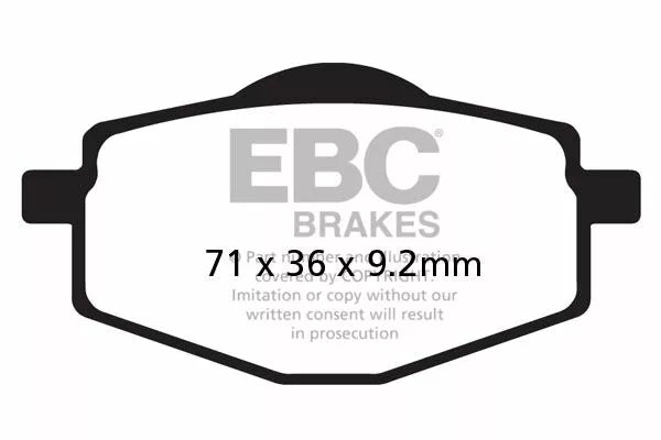 EBC Brake Pad Scooter carbon SFAC101