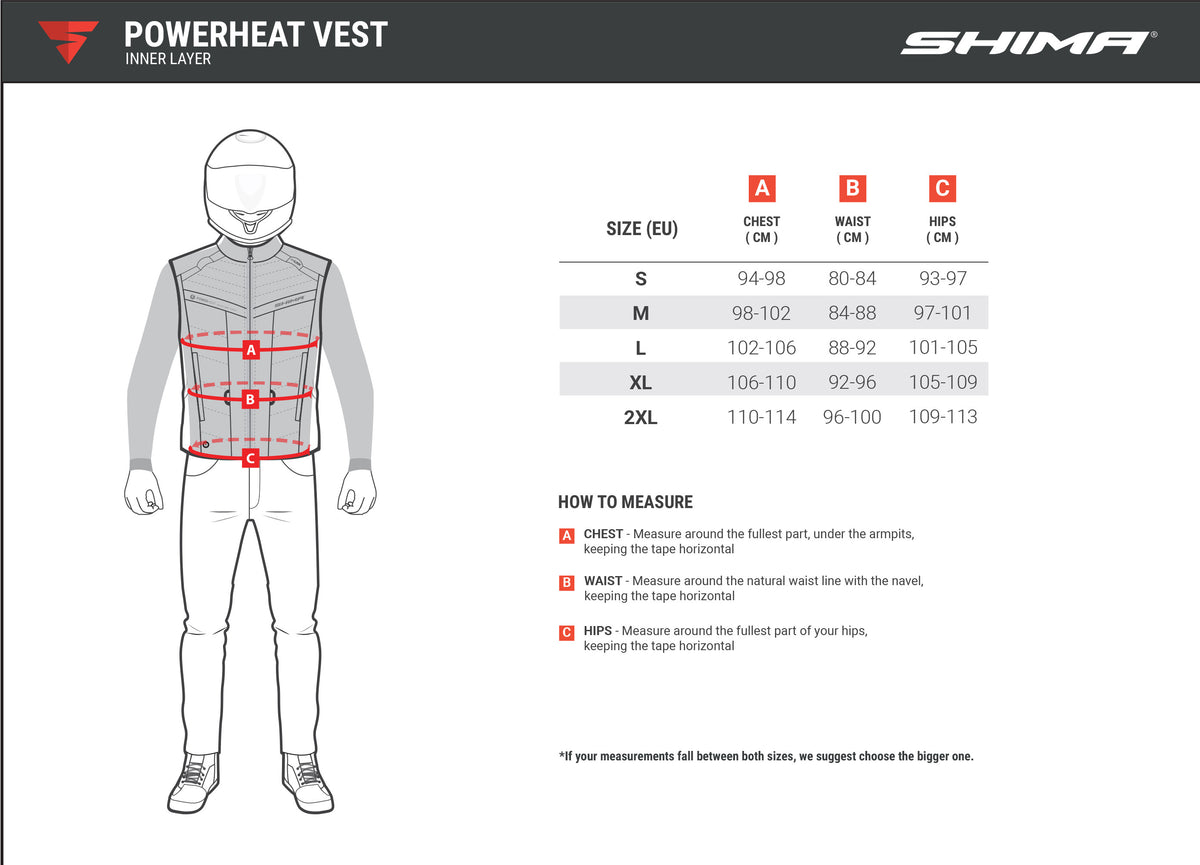 Vest de încălzire Shima Powerheat Black