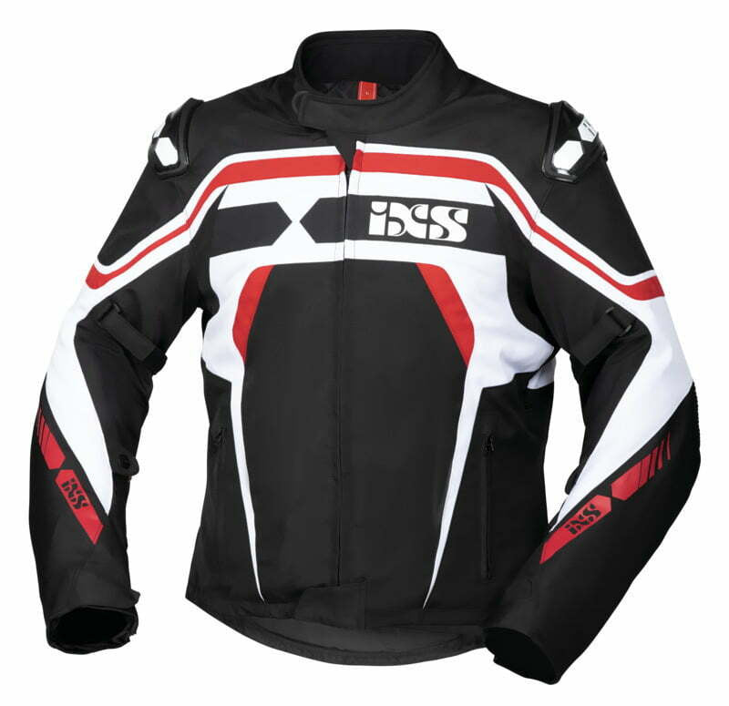 iXS Textile Motorcycle Jacket RS-700 ST Black /Red /White 