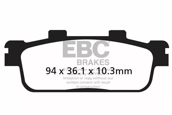 EBC Brake Pad Scooter Carbon SFAC427