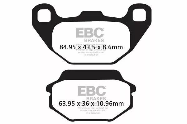EBC Brake Pad Scooter Carbon SFAC305