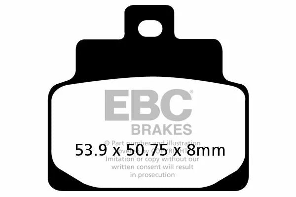 EBC Brake Pad Scooter carbon SFAC301