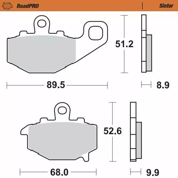 Moto-Master Brake Pad Sinter Sinter 403702