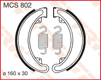 Pantofi de frână TRW TRW MCS802 MCS802
