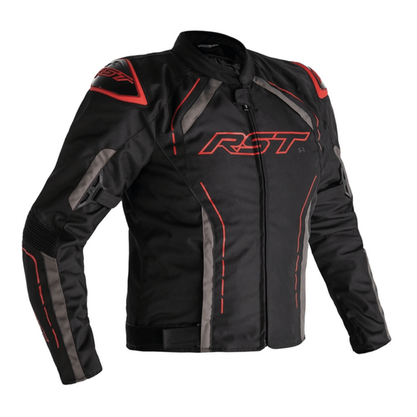 RST Textile MC-Jacket S-1 Negru /Roșu