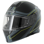 Rocc 831 Openable MC Helmet Black /Flu