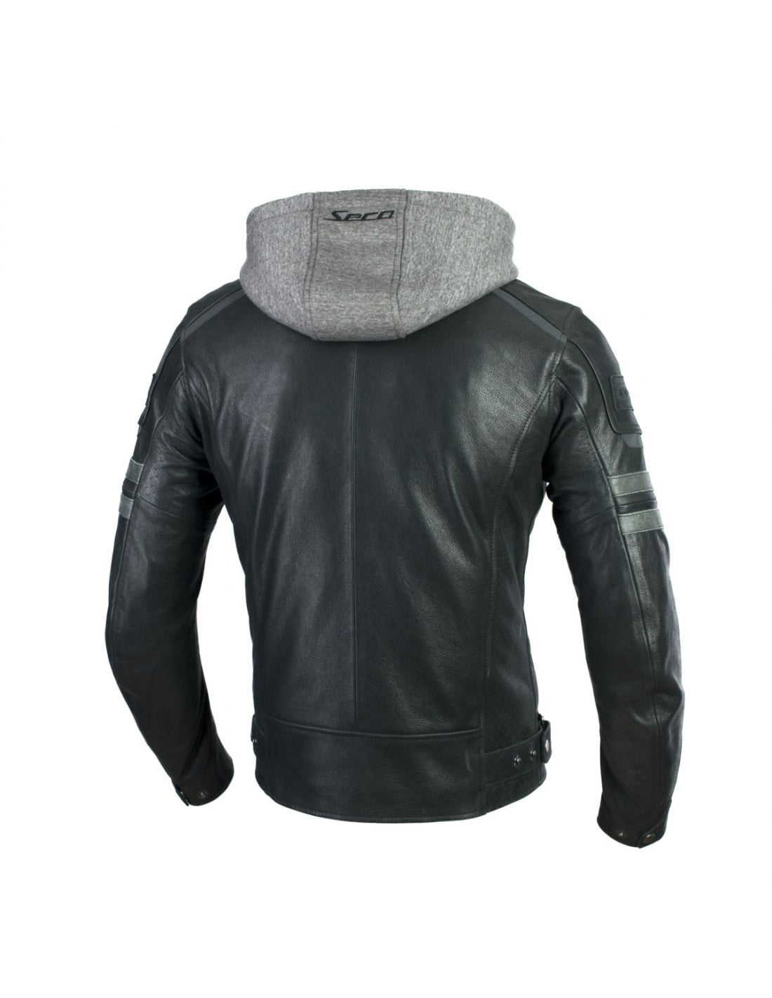 Seca piele MC-JACKET HORN II BLACK